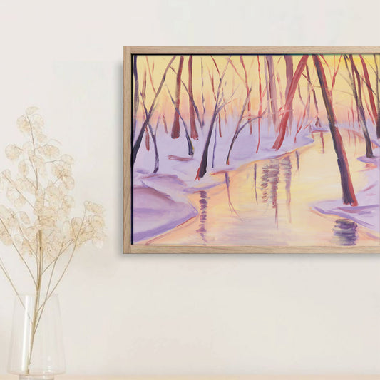 (a wisconsin winter) framed reproduction